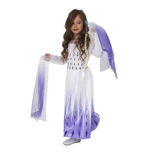 Карнавальный костюм "Эльза 2", белое платье, р. 28, рост 110 см
