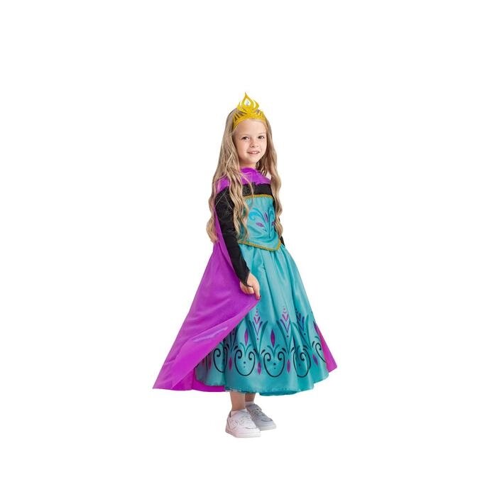 Карнавальный костюм "Эльза", платье-трансформер, жакет, диадема, р. 32, рост 122 см от компании Интернет-гипермаркет «MOLL» - фото 1