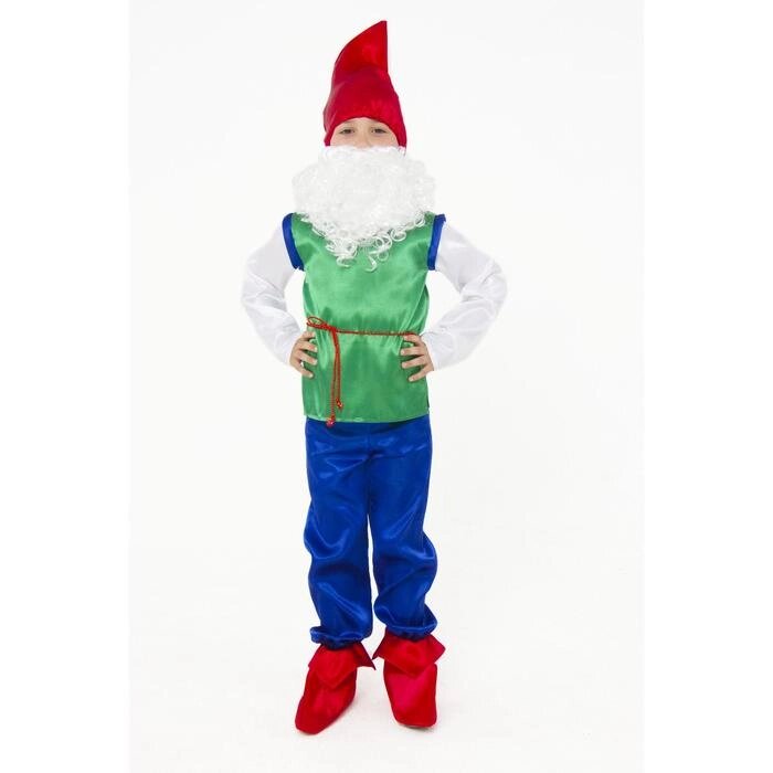 Карнавальный костюм "Гном", текстиль, размер 32, рост 122 см от компании Интернет-гипермаркет «MOLL» - фото 1