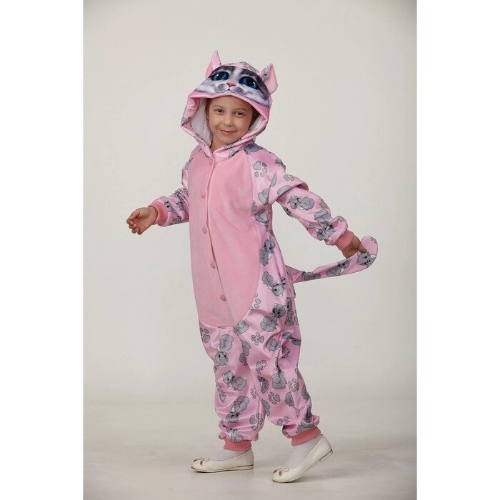 Карнавальный костюм кигуруми "Кошечка", цвет розовый, рост 116 см от компании Интернет-гипермаркет «MOLL» - фото 1