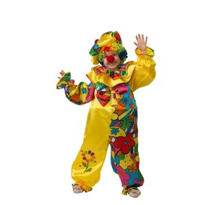 Карнавальный костюм "Клоун сказочный", сатин, размер 32, рост 122 см