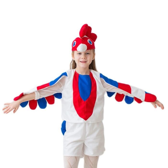 Карнавальный костюм "Петушок", 3-5 лет, рост 104-116 см, цвет белый от компании Интернет-гипермаркет «MOLL» - фото 1