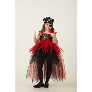 Карнавальный костюм "Пиратка", сделай сам, корсет, ленты, брошки, аксессуары