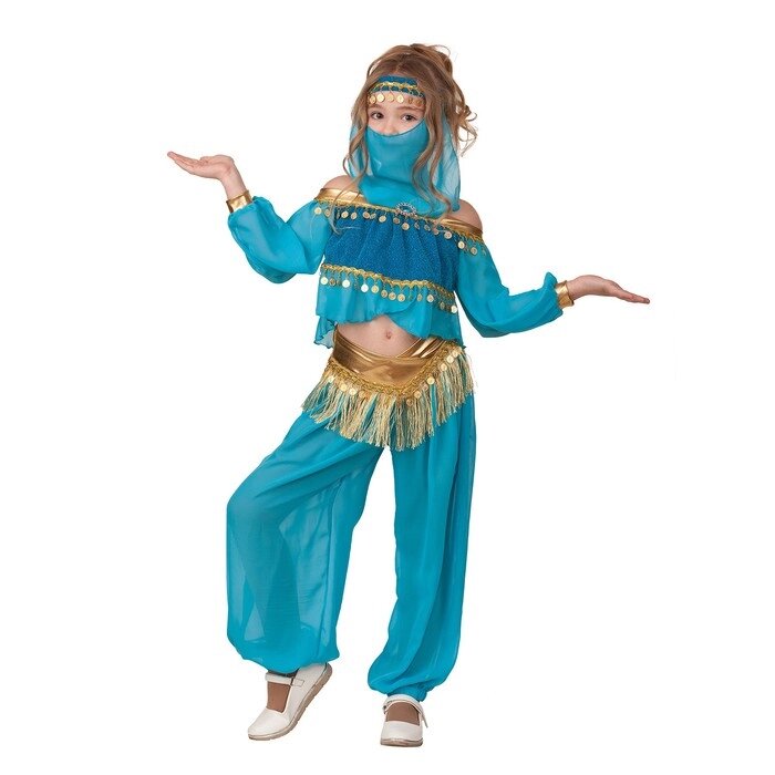 Карнавальный костюм "Принцесса Востока", текстиль, блуза, брюки, р. 28, рост 110 см от компании Интернет-гипермаркет «MOLL» - фото 1