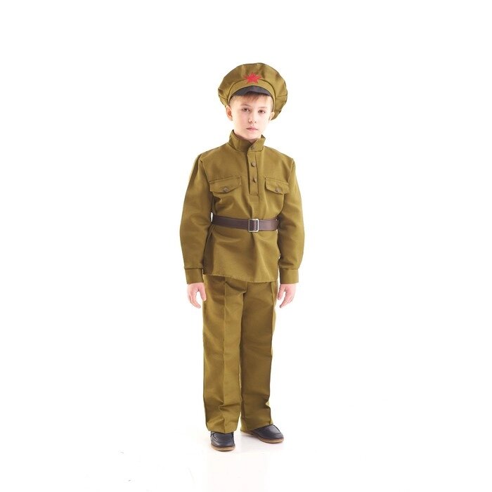 Карнавальный костюм "Сержант", 5-7 лет, рост 122-134 см от компании Интернет-гипермаркет «MOLL» - фото 1