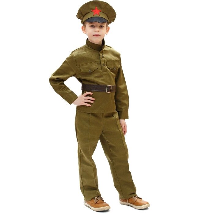 Карнавальный костюм "Сержант", 8-10 лет, рост 140-152 см от компании Интернет-гипермаркет «MOLL» - фото 1