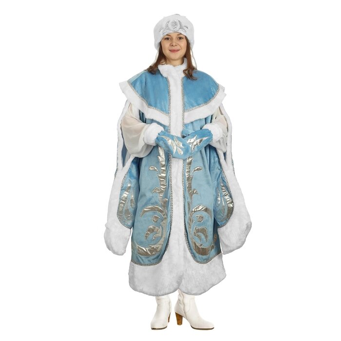 Карнавальный костюм "Снегурочка-боярыня", р-р 44-48, рост 170 см от компании Интернет-гипермаркет «MOLL» - фото 1