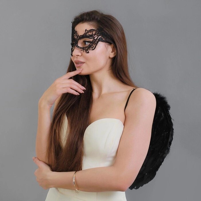 Карнавальный набор "Ангельски прекрасна", крылья, маска, повязка от компании Интернет-гипермаркет «MOLL» - фото 1