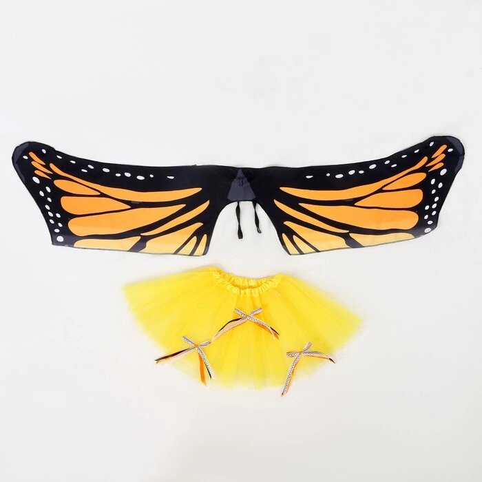 Карнавальный набор "Бабочка", 5-7 лет: юбка с х/б подкладом, крылья от компании Интернет-гипермаркет «MOLL» - фото 1