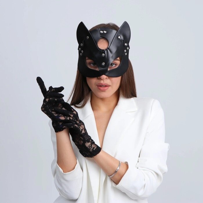 Карнавальный набор "Давай поиграем?" (маска+перчатки) от компании Интернет-гипермаркет «MOLL» - фото 1