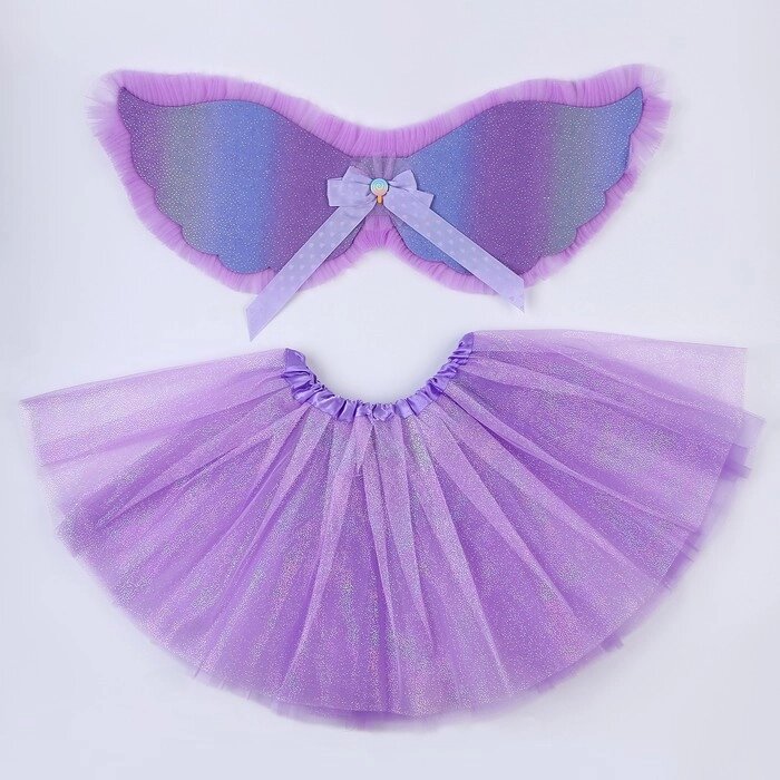 Карнавальный набор "Фея", 5-7 лет: юбка с х/б подкладом, крылья от компании Интернет-гипермаркет «MOLL» - фото 1