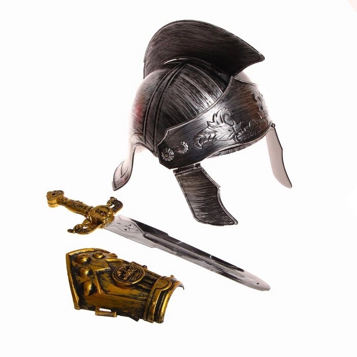 Карнавальный набор "Легионера", шлем, меч, нарукавник. от компании Интернет-гипермаркет «MOLL» - фото 1