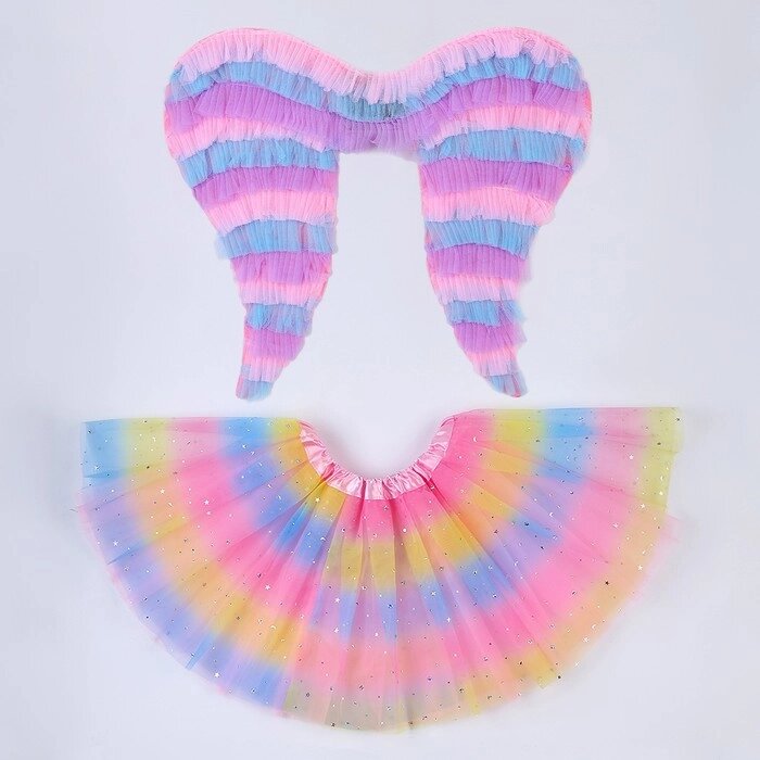 Карнавальный набор "Милашка", 5-7 лет: юбка с х/б подкладом, крылья от компании Интернет-гипермаркет «MOLL» - фото 1