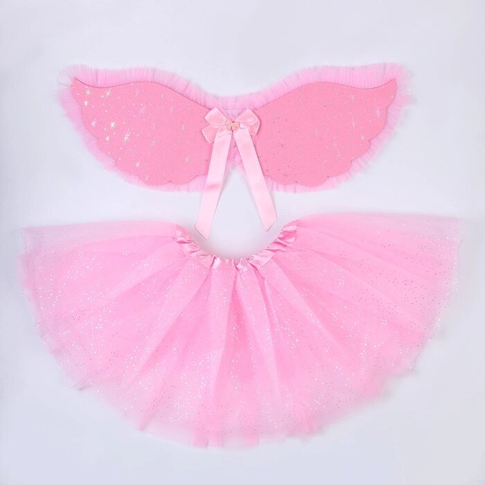 Карнавальный набор "Очаровашка", 5-7 лет: юбка с х/б подкладом, крылья от компании Интернет-гипермаркет «MOLL» - фото 1