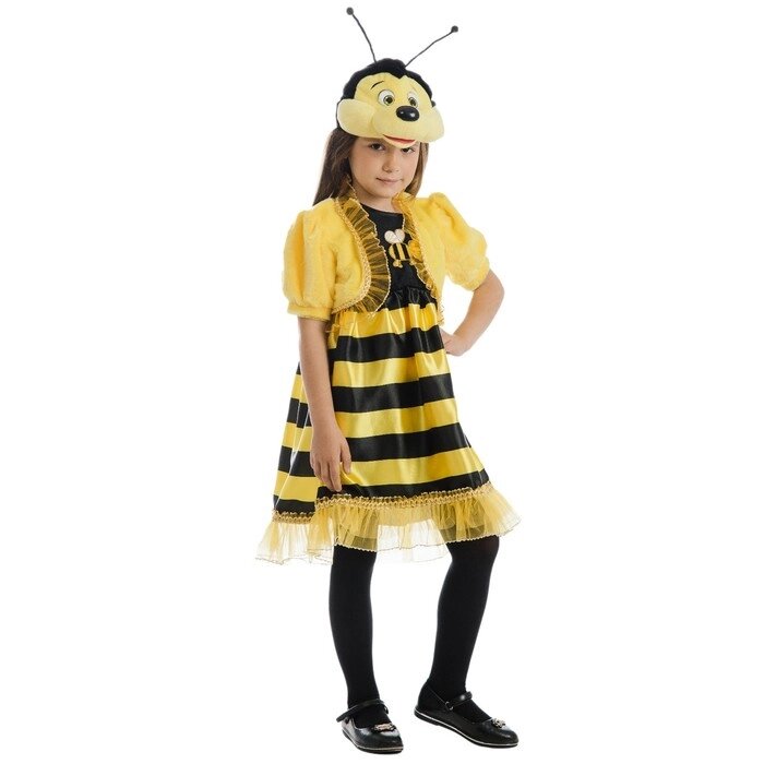 Карнавальный набор "Пчелка", платье, жилет, шапка-маска от компании Интернет-гипермаркет «MOLL» - фото 1