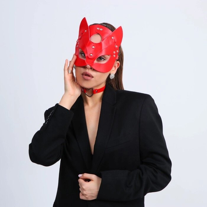 Карнавальный набор "Поиграй со мной" (маска+ чокер) от компании Интернет-гипермаркет «MOLL» - фото 1