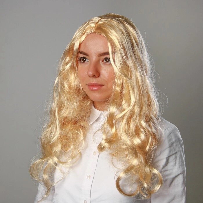 Карнавальный парик "Блондинка", длинные волосы, 140 г от компании Интернет-гипермаркет «MOLL» - фото 1