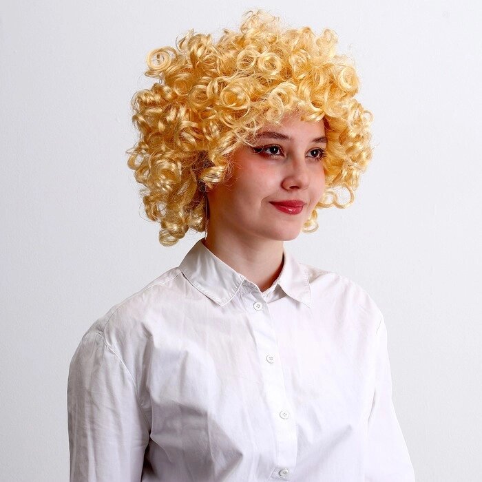 Карнавальный парик "Модель", обхват головы 56-58 см, 120 г от компании Интернет-гипермаркет «MOLL» - фото 1