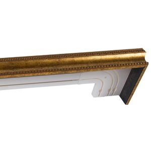 Карниз трёхрядный прямой "1-4", ширина 340 см, цвет старое золото