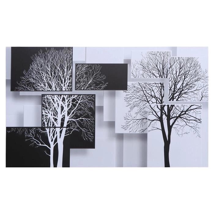 Картина на холсте "Чёрно-белое искусство" 60х100 см от компании Интернет-гипермаркет «MOLL» - фото 1