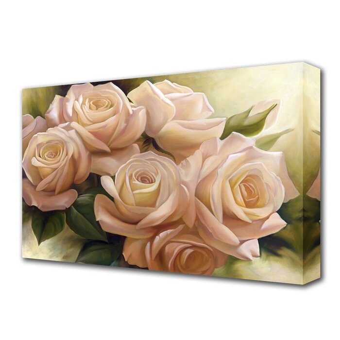 Картина на холсте "Цветы любви" 60*100 см от компании Интернет-гипермаркет «MOLL» - фото 1