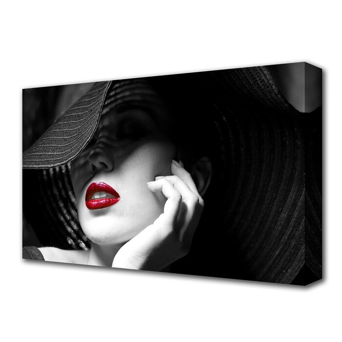 Картина на холсте "Дама в шляпе" 60*100 см от компании Интернет-гипермаркет «MOLL» - фото 1