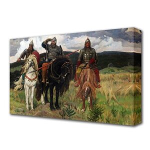 Картина на холсте "Три богатыря" 60*100 см