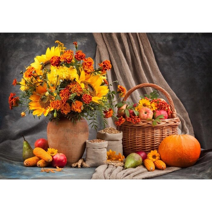 Картина на подрамнике "Осеннее настроение" 50*100 см от компании Интернет-гипермаркет «MOLL» - фото 1