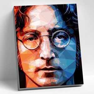 Картина по номерам 40 50 см "Джон Леннон" 27 цветов