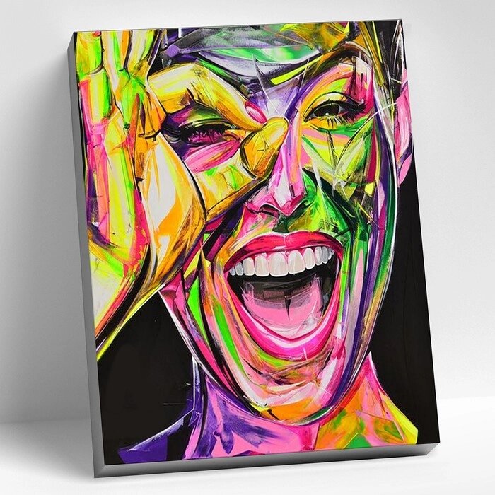 Картина по номерам 40  50 см "Неоновое настроение" 24 цвета от компании Интернет-гипермаркет «MOLL» - фото 1