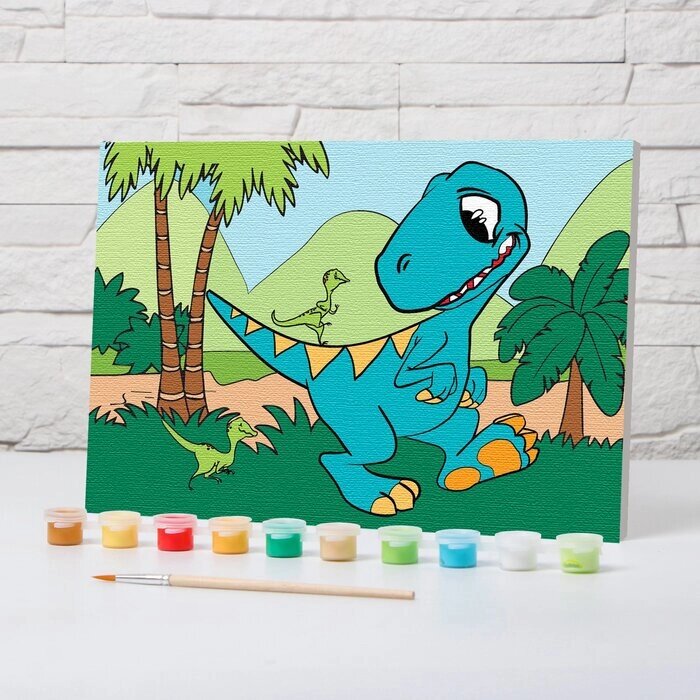 Картина по номерам "Динозавр" 2030 см от компании Интернет-гипермаркет «MOLL» - фото 1