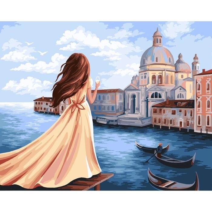 Картина по номерам на холсте с подрамником "Мечты об Италии" 40х50 см от компании Интернет-гипермаркет «MOLL» - фото 1