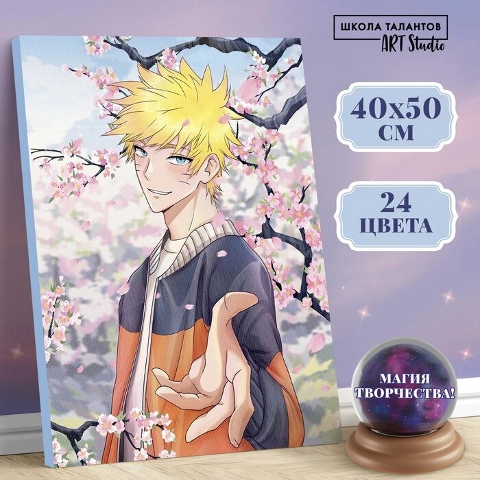 Картина по номерам на холсте с подрамником "Самурай в сакуре", 40х50 см от компании Интернет-гипермаркет «MOLL» - фото 1