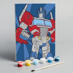 Картина по номерам "Оптимус", Transformers, 21 х 15 см