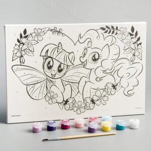 Картина по номерам "Сердце", My Little Pony, 20 х 30 см