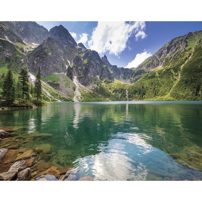 Картины на подрамнике "Горное озеро" 40*50 см от компании Интернет-гипермаркет «MOLL» - фото 1