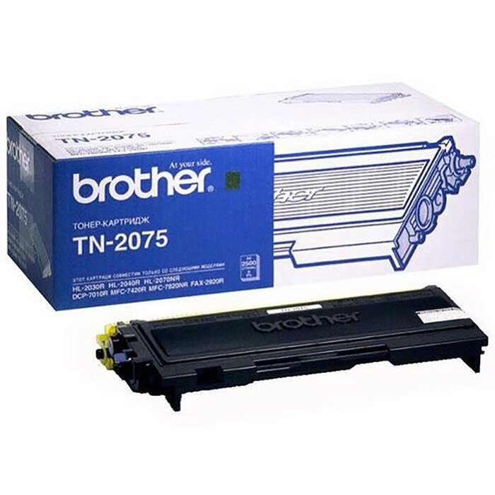 Картридж Brother TN2075 для HL-2030R/2040R/2070NR (2500k), черный от компании Интернет-гипермаркет «MOLL» - фото 1