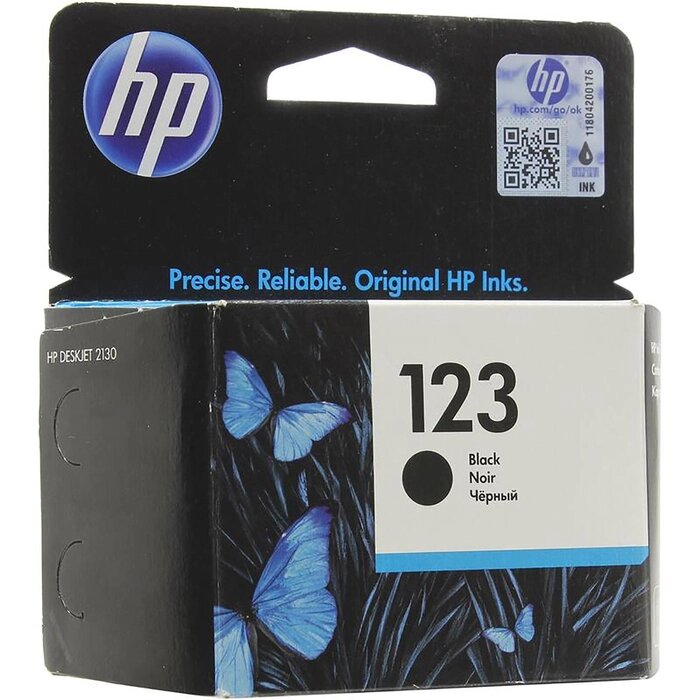 Картридж струйный HP 123 F6V17AE черный для HP DJ 2130 (120стр.) от компании Интернет-гипермаркет «MOLL» - фото 1