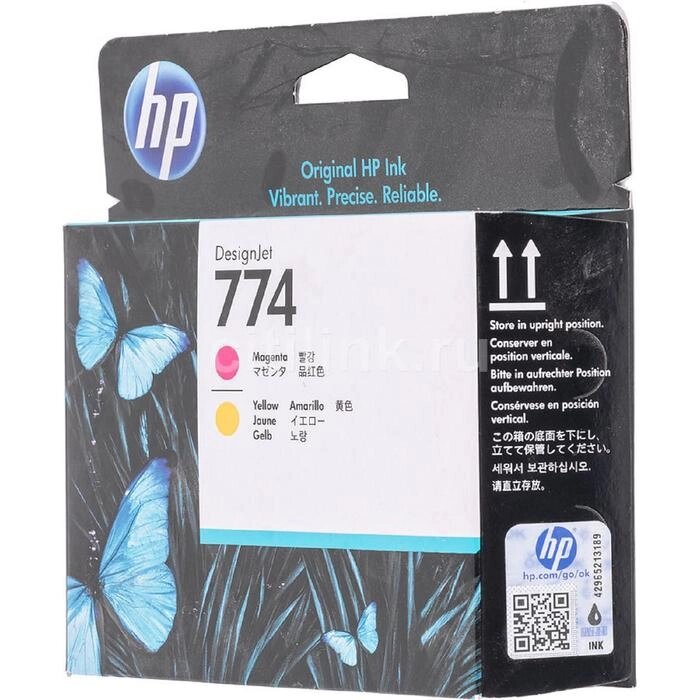 Картридж струйный HP 774 P2V99A пурпурный/желтый для HP DJ Z6810 (775мл) от компании Интернет-гипермаркет «MOLL» - фото 1