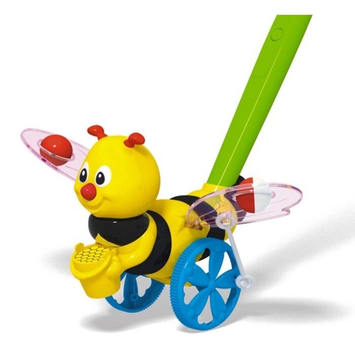 Каталка "Пчёлка", длина ручки 47 см. от компании Интернет-гипермаркет «MOLL» - фото 1