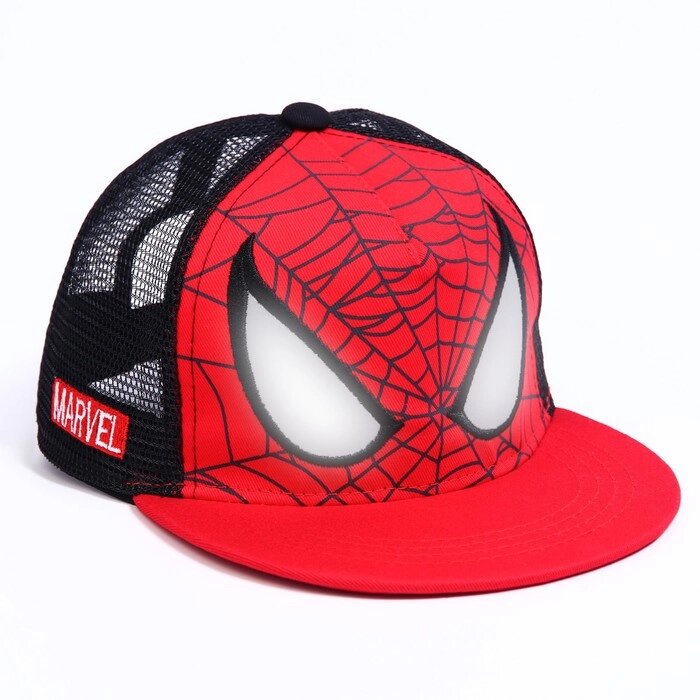 Кепка детская "Человек-паук", р-р 48-53, красно-черная от компании Интернет-гипермаркет «MOLL» - фото 1