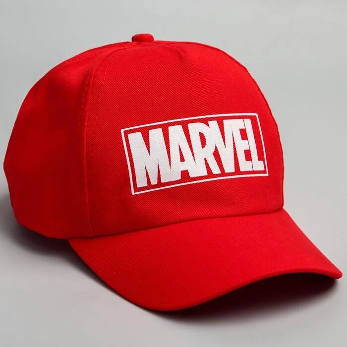 Кепка детская "Marvel", красная, р-р 52-56 от компании Интернет-гипермаркет «MOLL» - фото 1