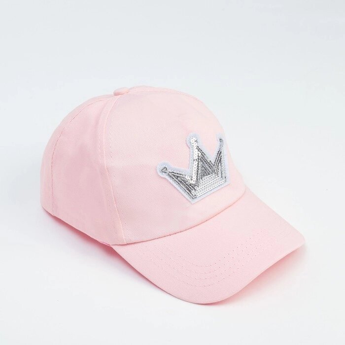 Кепка для девочки MINAKU "Королева" цвет розовый, р-р 52 от компании Интернет-гипермаркет «MOLL» - фото 1
