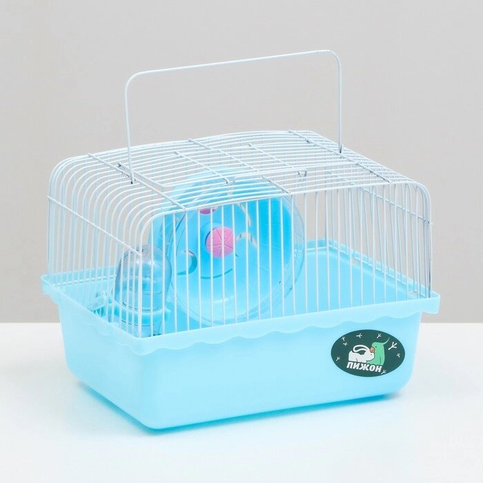 Клетка для грызунов, 23 х 17 х 17 см, голубая от компании Интернет-гипермаркет «MOLL» - фото 1