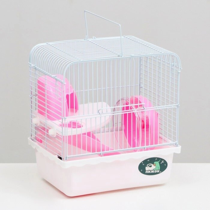 Клетка для грызунов, 23 х 17 х 26 см, эмаль, розовая от компании Интернет-гипермаркет «MOLL» - фото 1