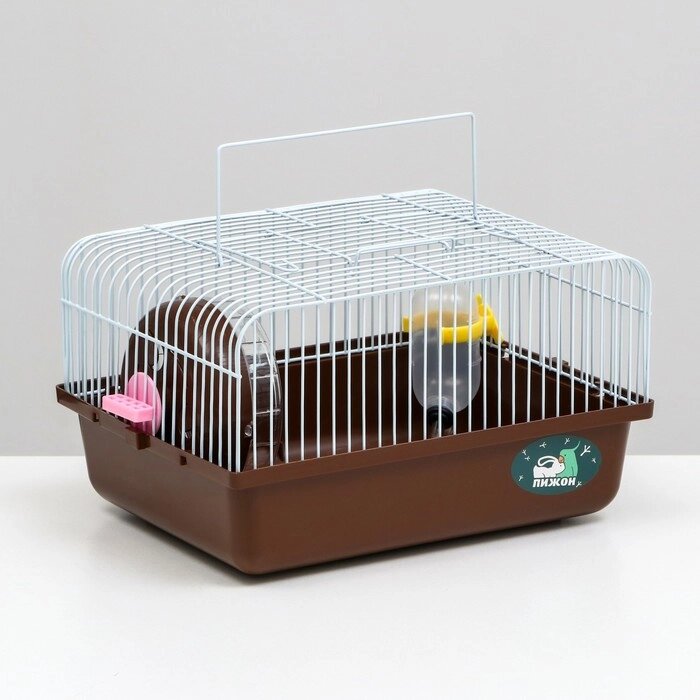 Клетка для грызунов, 27 х 21 х 17 см, коричневая от компании Интернет-гипермаркет «MOLL» - фото 1