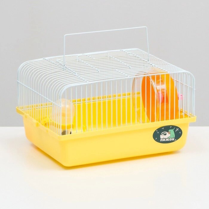 Клетка для грызунов, 27 х 21 х 17 см, жёлтая от компании Интернет-гипермаркет «MOLL» - фото 1
