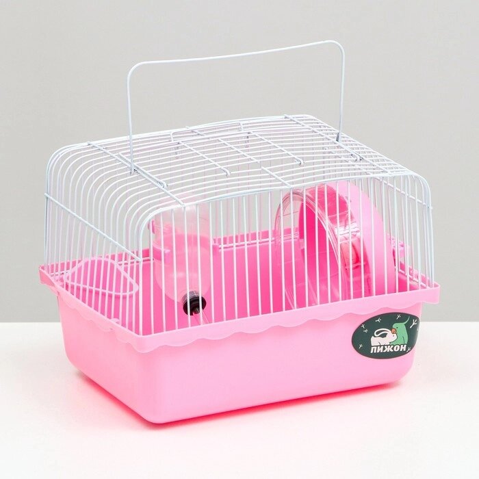 Клетка для грызунов "Пижон", 23 х 17 х 17 см, розовая от компании Интернет-гипермаркет «MOLL» - фото 1