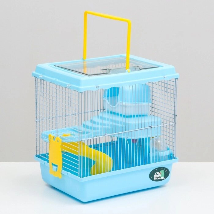 Клетка для грызунов "Пижон", 27 х 21 х 27 см, голубая от компании Интернет-гипермаркет «MOLL» - фото 1