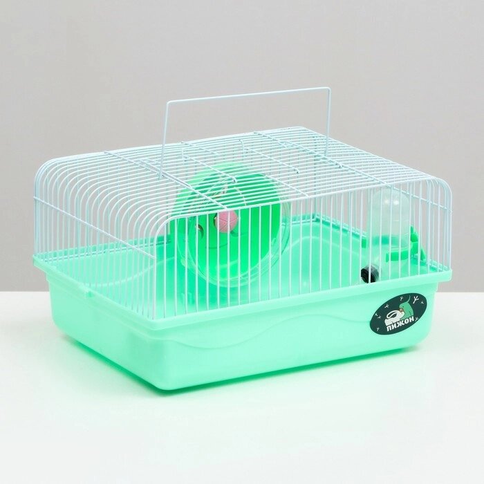 Клетка для грызунов "Пижон", 31 х 24 х 17 см, зелёная от компании Интернет-гипермаркет «MOLL» - фото 1